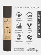 Oeko-Tex Long & Wide Yoga Mat 4.5mm
