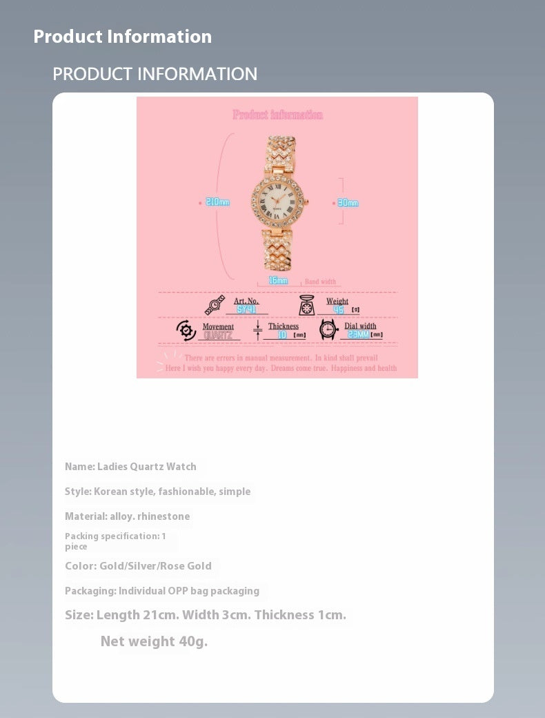 2-Piece Luxury Women's Watch Set