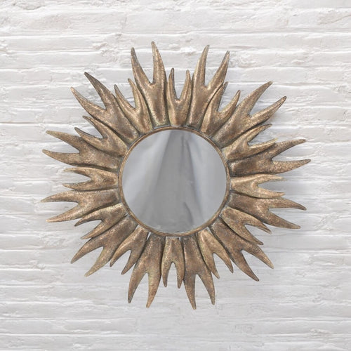 86cm Round Metal Mirror