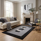Ephesus Grey Black Rug