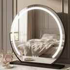 Vanity Face LED Mirror Black