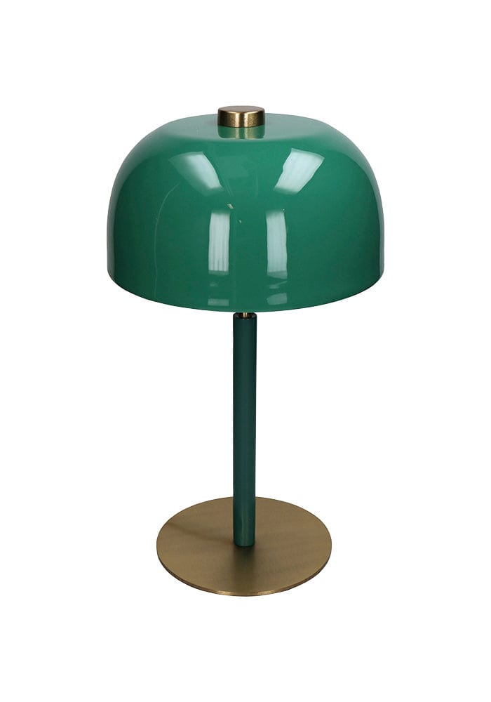 Emerald Glow Mid-Century Desk Lamp