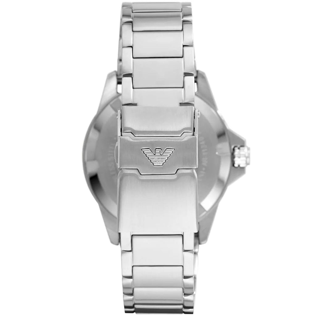 Emporio Armani AR11338 Men's Diver Style Silver & Green Watch