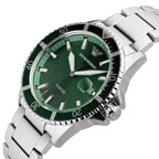 Emporio Armani AR11338 Men's Diver Style Silver & Green Watch