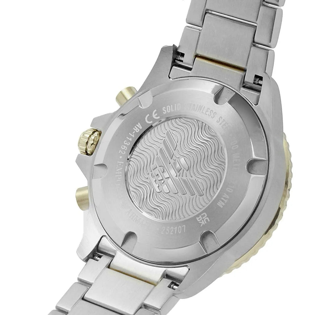 Emporio Armani AR11362 Diver Men's Two-Tone Gold Watch