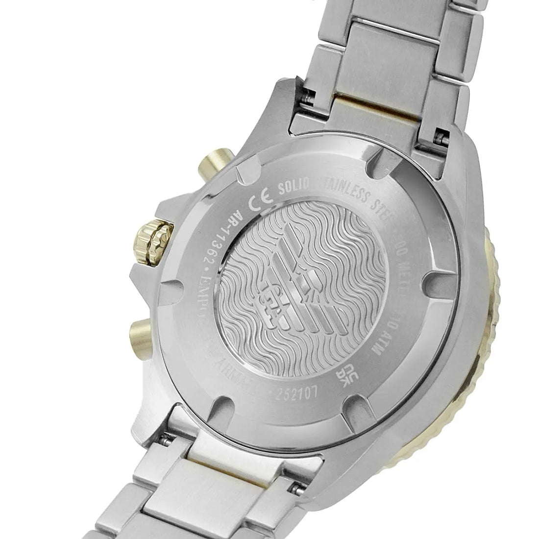 Emporio Armani AR11362 Diver Men's Two-Tone Gold Watch