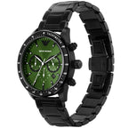 Emporio Armani AR11472 Mario Men's Black & Green Watch