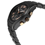 Emporio Armani AR1411 Ceramica Women's Black & Rose Gold Watch