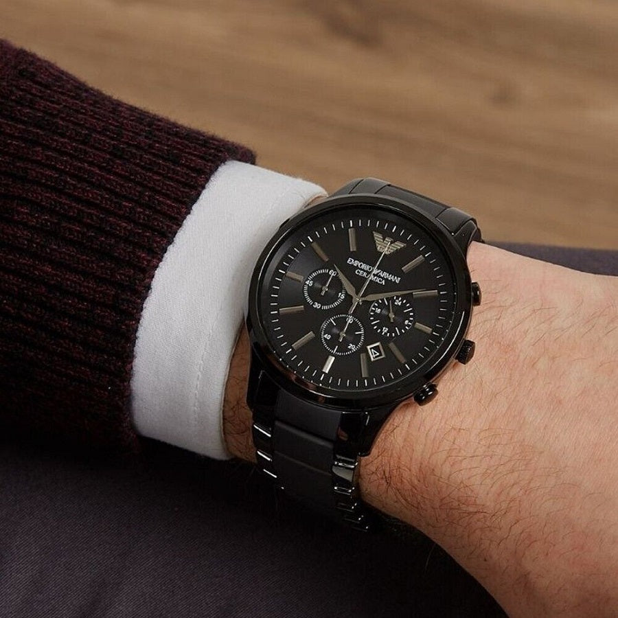 Emporio Armani AR1451 Ceramica Men's Black Ceramic Watch