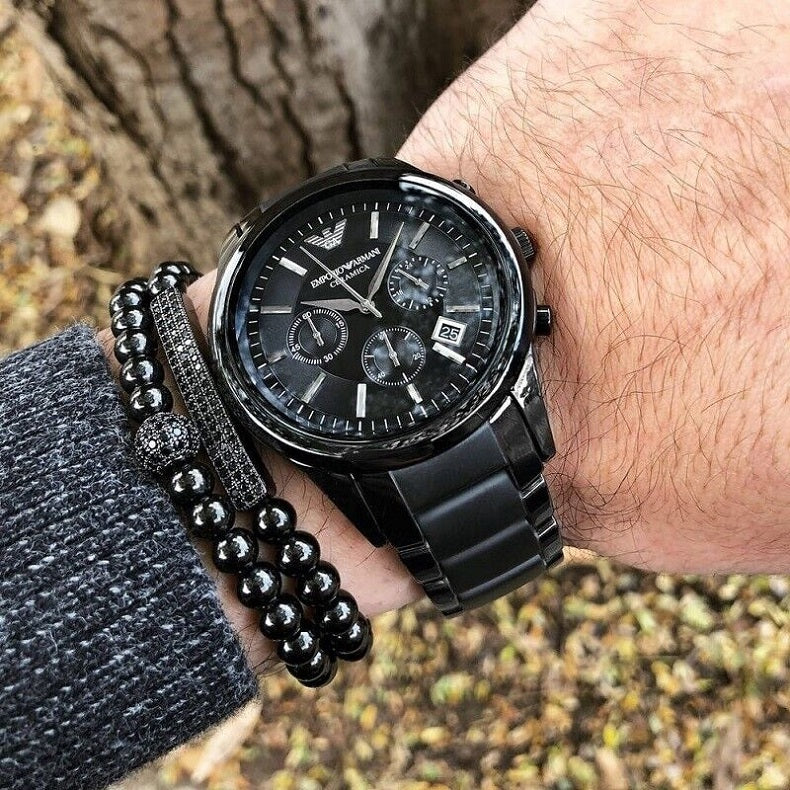 Emporio Armani AR1452 Ceramica Men's 43mm Black Ceramic Watch