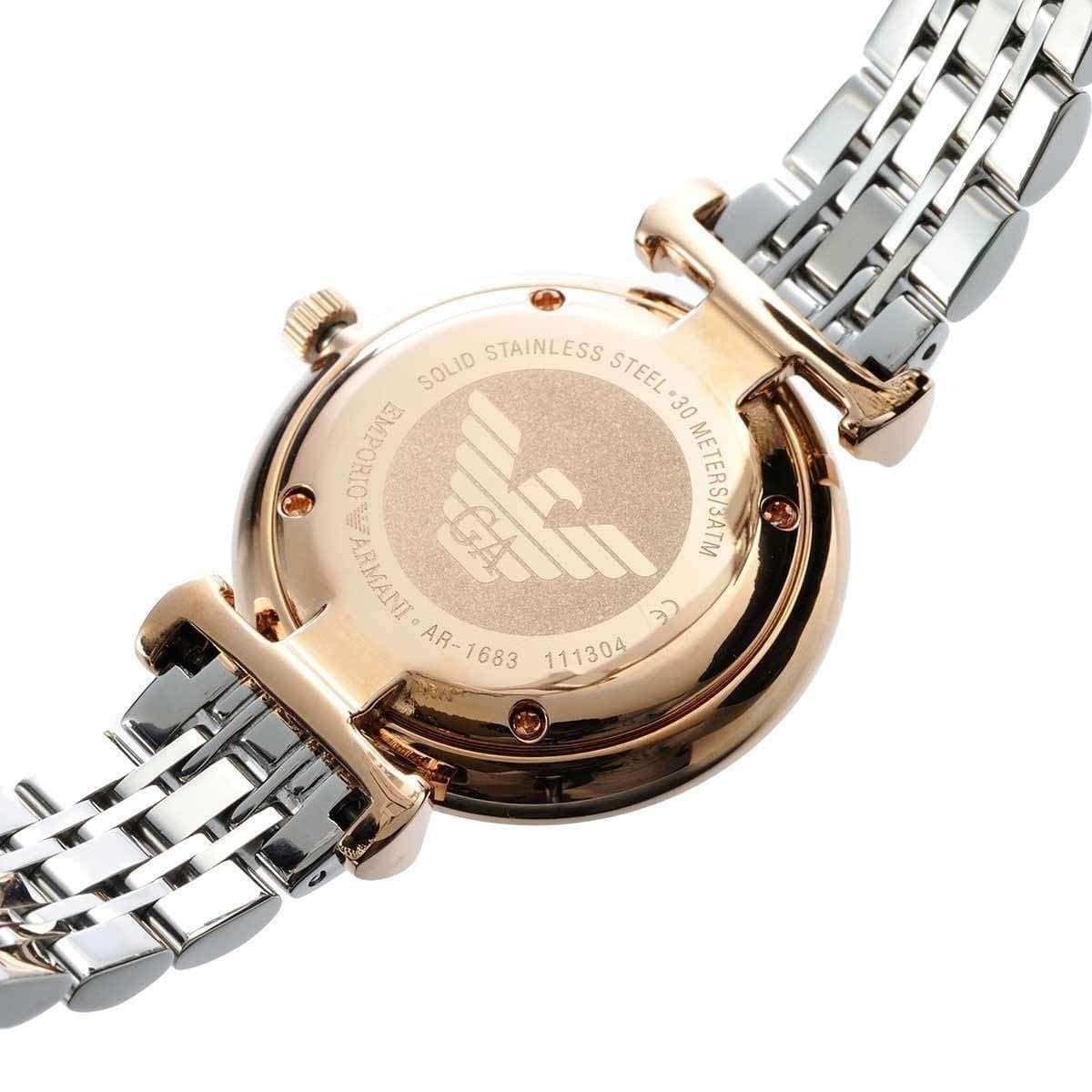 Emporio Armani AR1683 Gianni T-Bar Women's Two-Tone Watch