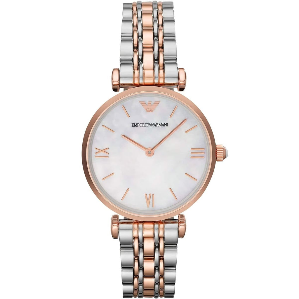 Emporio Armani AR1683 Gianni T-Bar Women's Two-Tone Watch