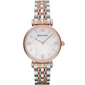 Emporio Armani AR1683 Gianni T-Bar Women's Two-Tone Watch
