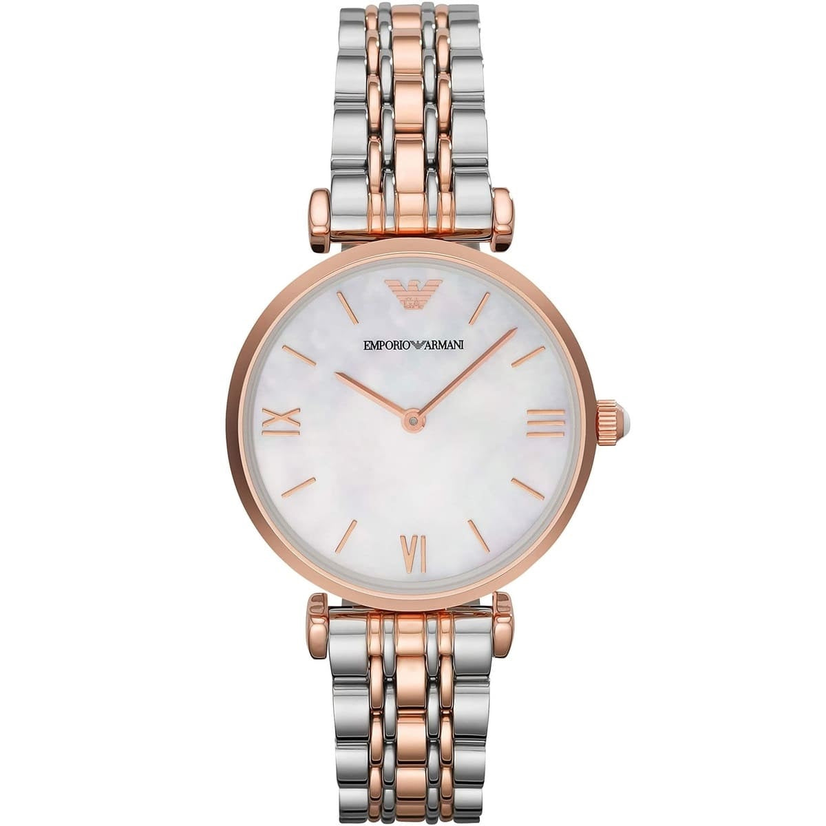 Emporio Armani AR1683 Gianni T-Bar Women's Two-Tone Watch