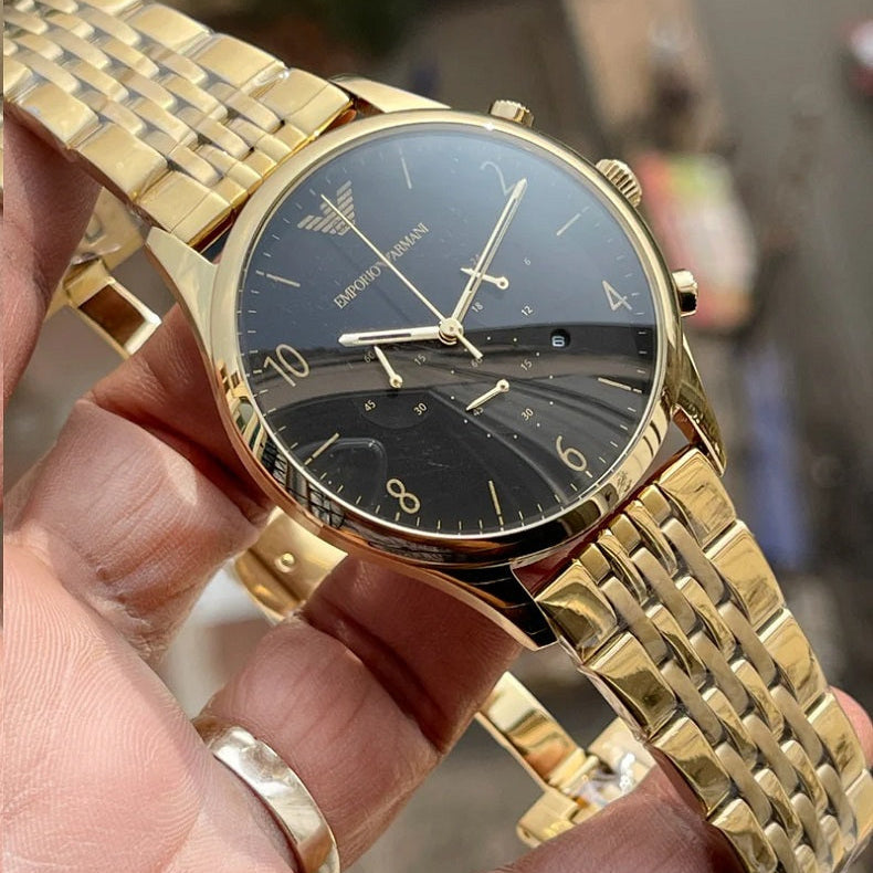 Emporio Armani AR1893 Beta Men's Gold & Black Watch