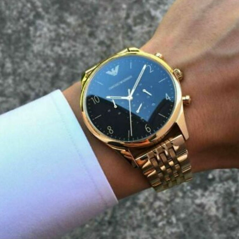 Emporio Armani AR1893 Beta Men's Gold & Black Watch