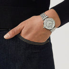 Emporio Armani AR1908 Gianni T-Bar Women's Silver Watch