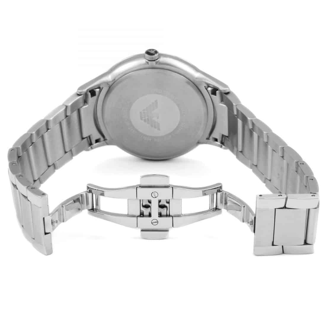 Emporio Armani AR2457 Renato Men's Silver & Black Watch