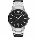 Emporio Armani AR2457 Renato Men's Silver & Black Watch