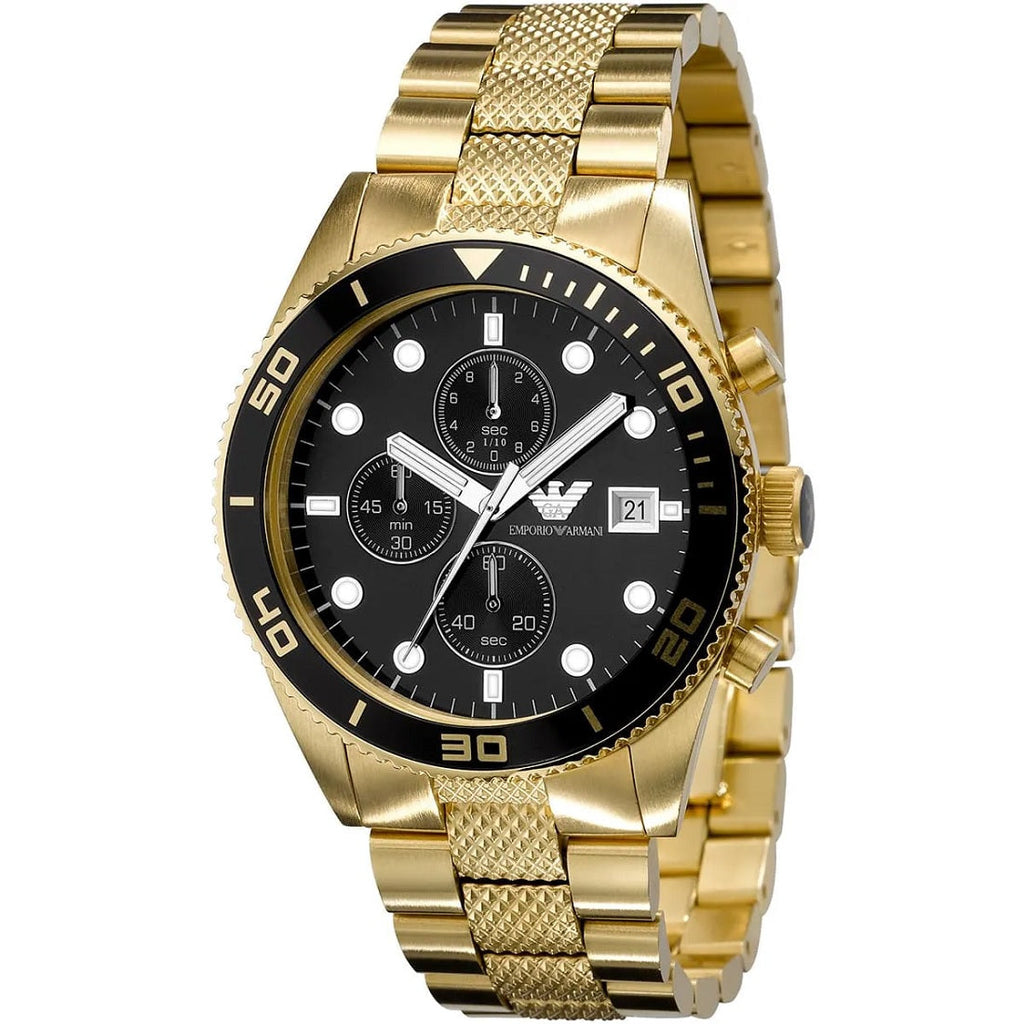 Emporio Armani AR5857 Chronograph Men's Gold Watch