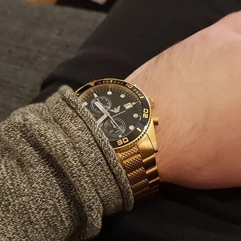 Emporio Armani AR5857 Chronograph Men's Gold Watch