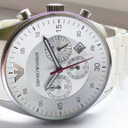 Emporio Armani AR5859 Sportivo Men's White Silicone Watch