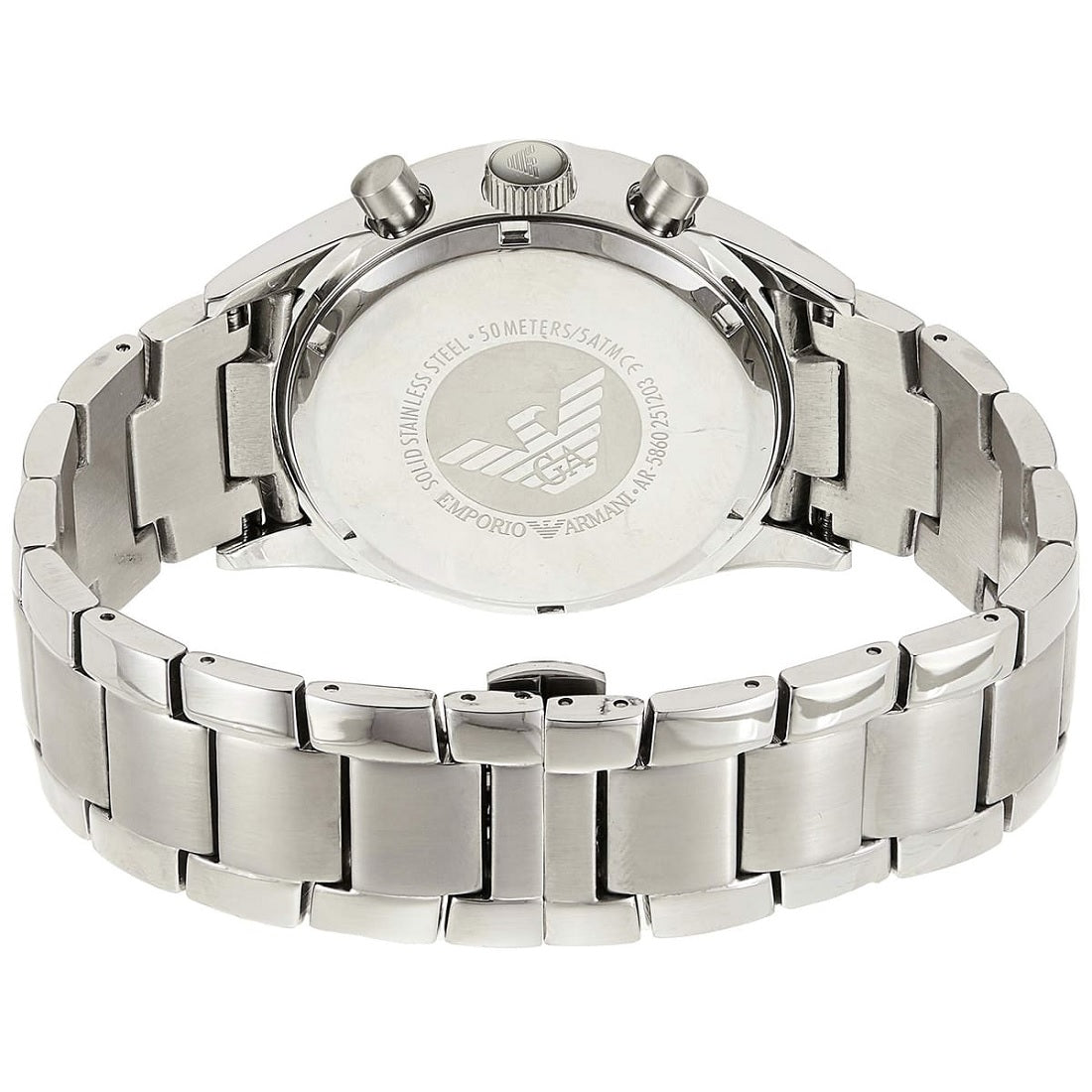 Emporio Armani AR5860 Sportivo Men's Silver & Blue Chronograph