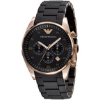 Emporio Armani AR5905 Sportivo Men's Black & Rose Gold Watch