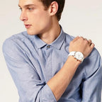 Emporio Armani AR5919 Sportivo Men's White & Rose Gold Watch