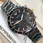 Emporio Armani AR70002 Mario Men's Black Ceramic Watch