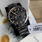 Emporio Armani AR70002 Mario Men's Black Ceramic Watch