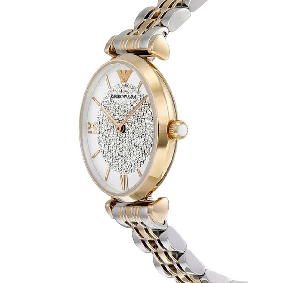 Emporio Armani AR8031 Gianni T-Bar Women's Two-Tone Watch