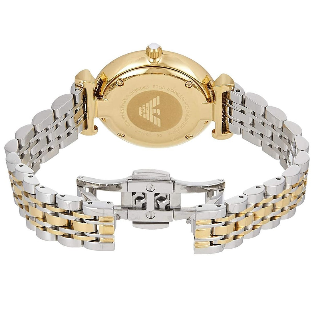 Emporio Armani AR8031 Gianni T-Bar Women's Two-Tone Watch