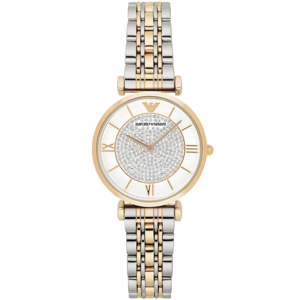 Emporio Armani AR8031 Gianni T-Bar Women's Two-Tone Watch
