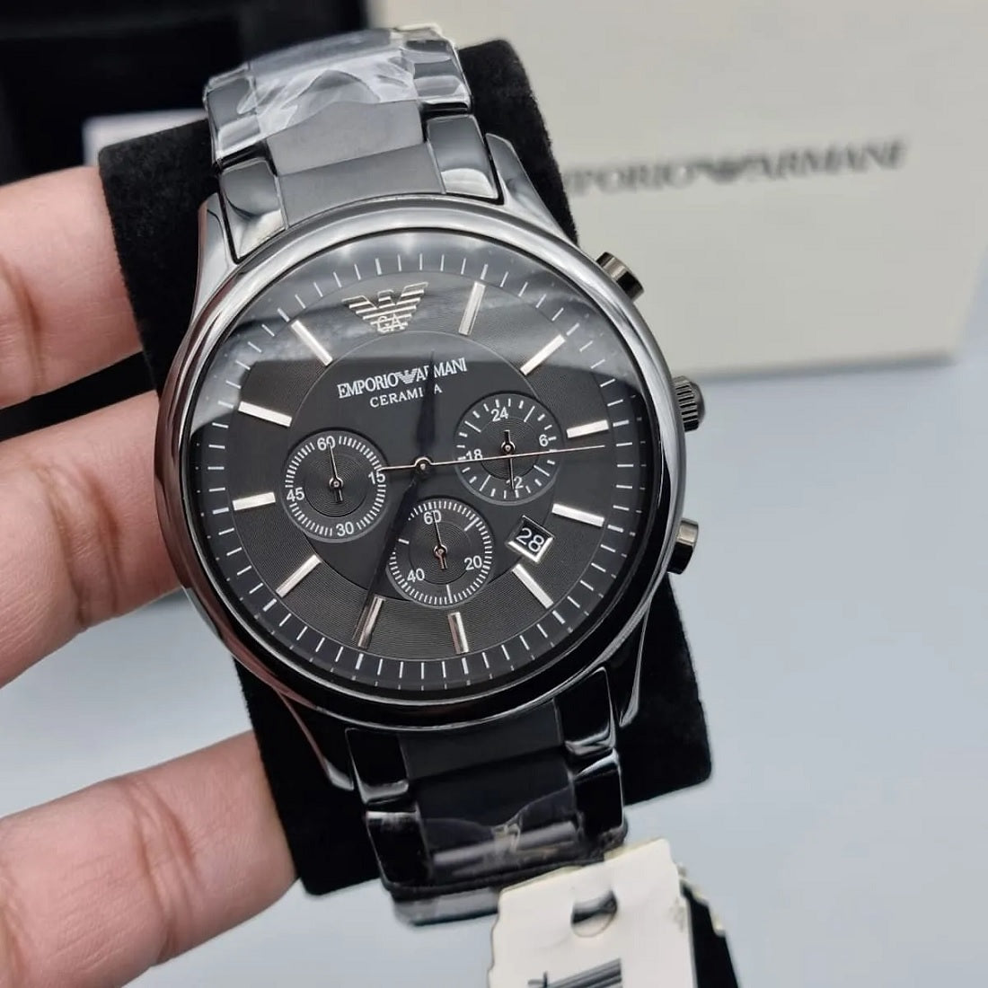 Emporio Armani AR1451 Ceramica Men's Black Ceramic Watch