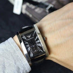 Emporio Armani AR0143 Classic Men's Rectangular Black Watch