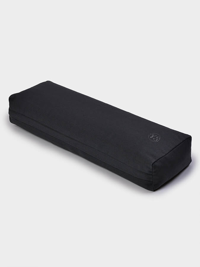 Yoga Studio Small Buckwheat Rectangular Bolster Grey