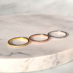 Thin Full Eternity Ring (1.2 mm) in Sterling Silver