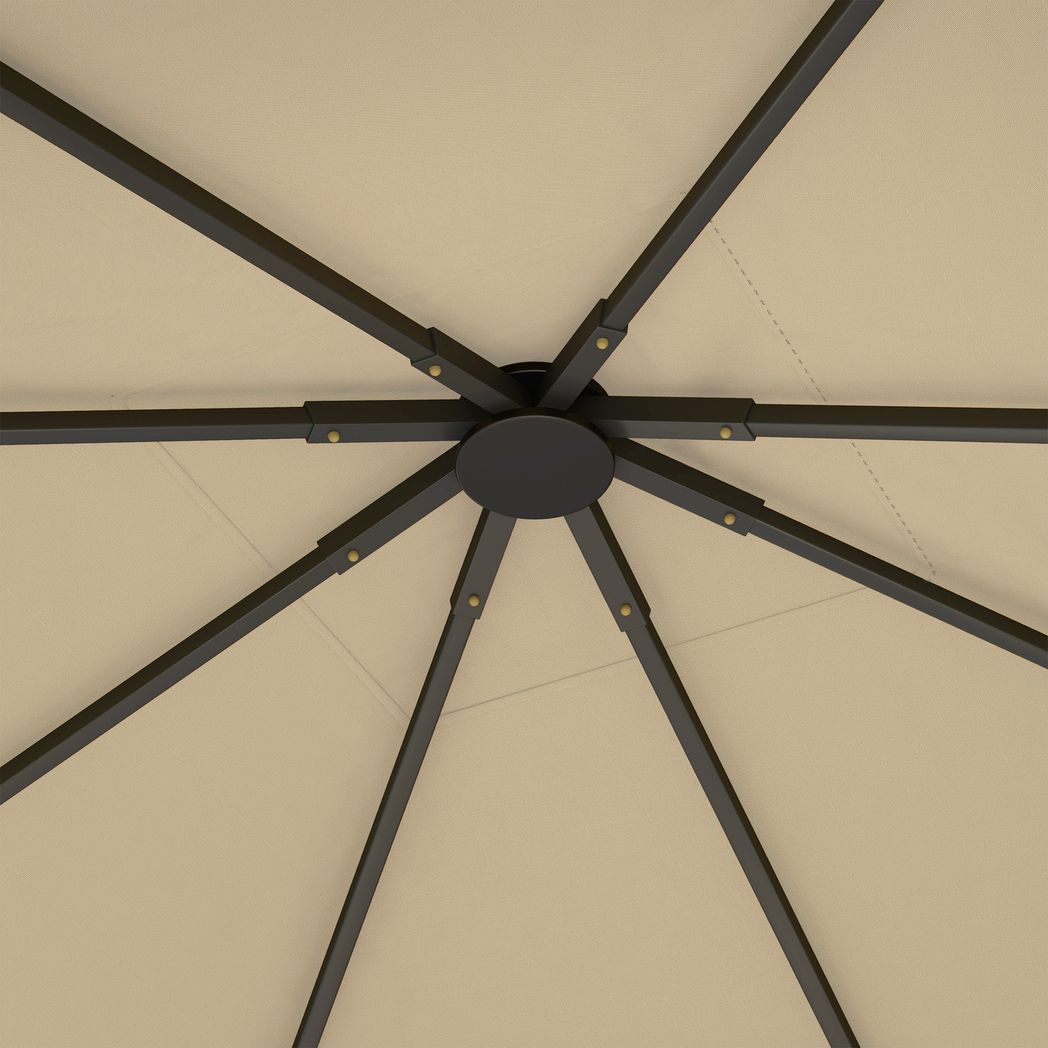 3 x 3(m) Gazebo Canopy Replacement Cover with Drain Holes