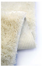 Soft Washable Ivory Shaggy Rug
