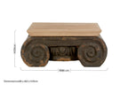 Natural and Grey Ornate Coffee Table