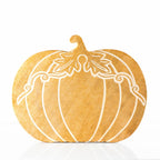 Autumn Wooden Pumpkin Ornament Handmade Mango Wood Décor 25cm