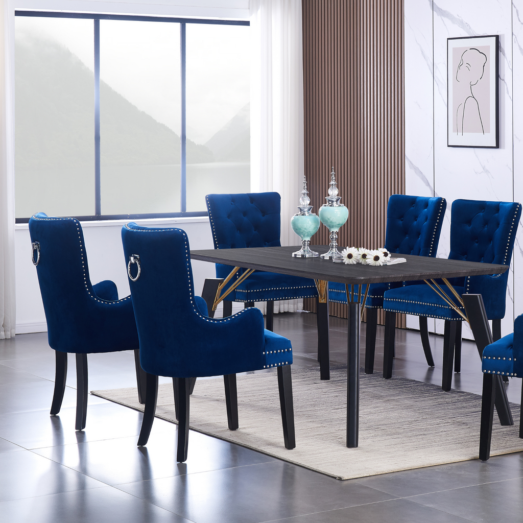 LUX Velvet Dining Chair (with armrests)