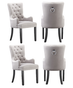LUX Velvet Dining Chair (with armrests)