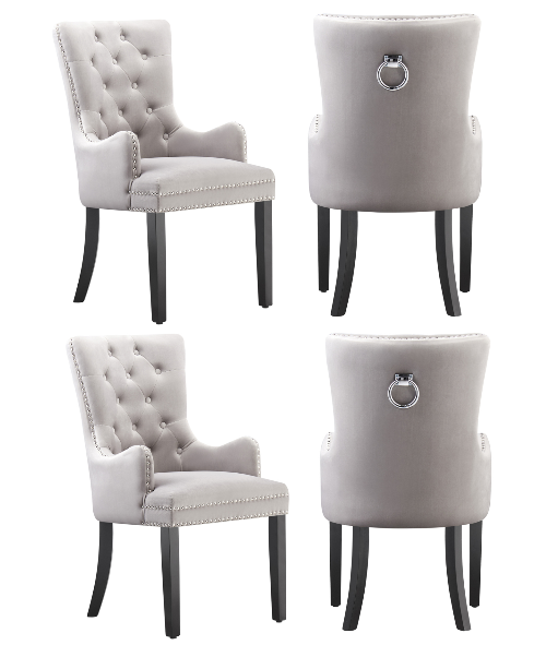 LUX Velvet Dining Chair (with armrests)