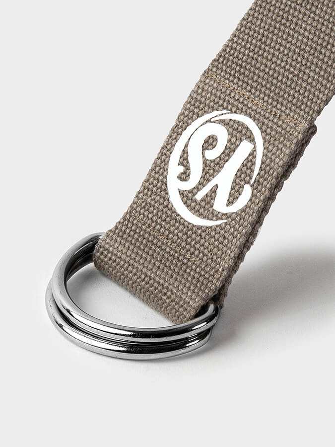GOTS Organic Cotton D-Ring 2.5m Yoga Belt Strap