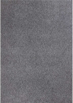 Grey Low Pile Solid Rug 240X340 cm