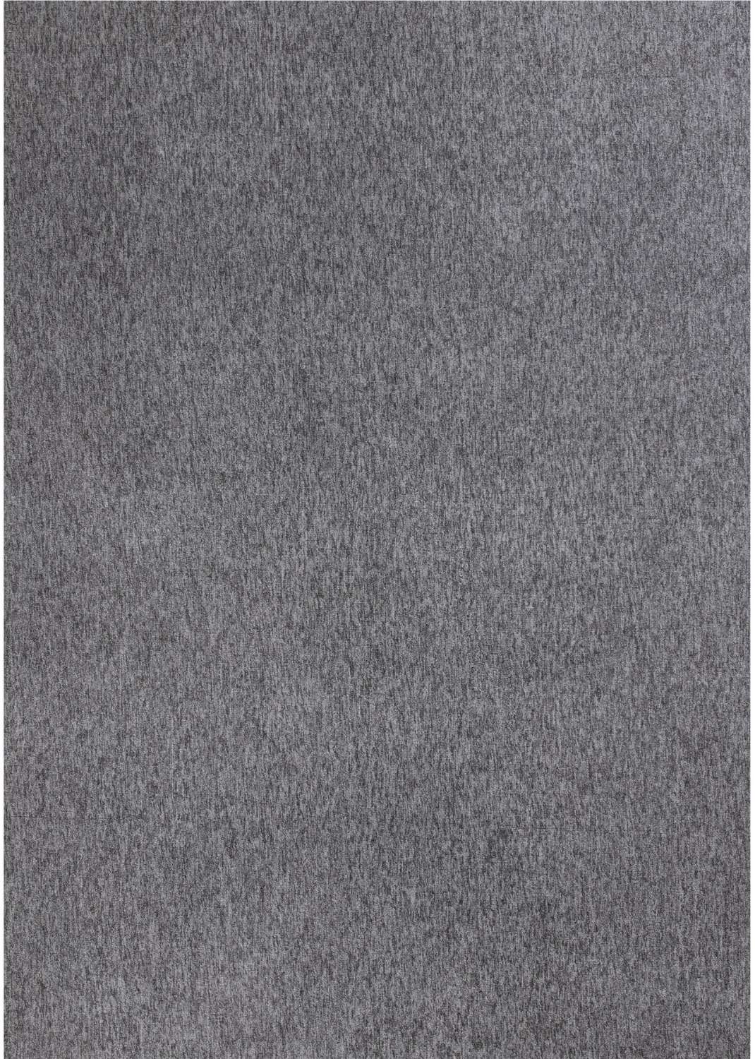 Grey Low Pile Solid Rug 240X340 cm