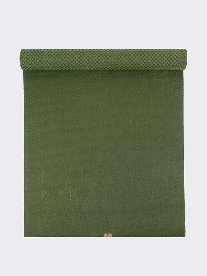 ecoYoga Travel Jute Yoga Mat - 2mm Green
