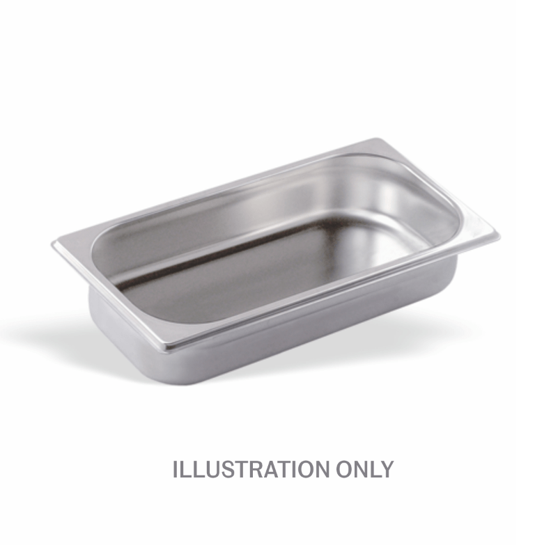 200mm Deep 1/3 Stainless Steel Gastronorm